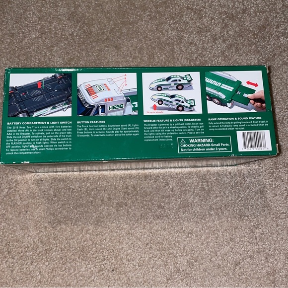 NIB Hess 2016 Toy Truck & Dragster 💚🤍 - Picture 11 of 13